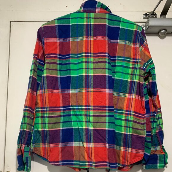 VINTAGE CHAPS SLIM FIT PLAID SHIRT JACKETS SIZE XL - Picture 6 of 7